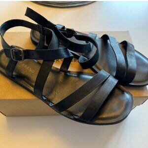 Luck Brand Black Sandals Leather. Size 8